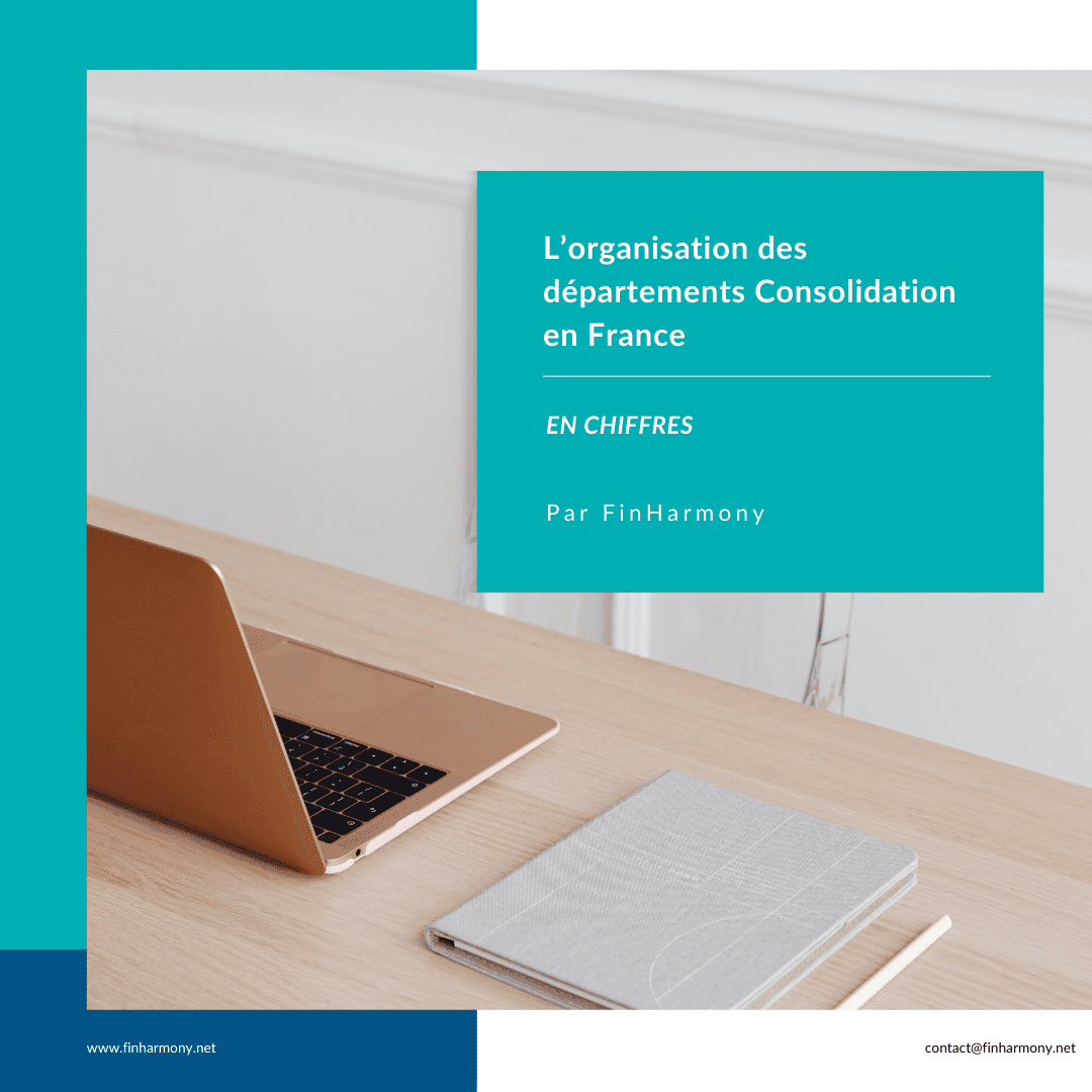 Schéma de l'organisation des départements consolidation en France, illustrant les rôles et responsabilités clés